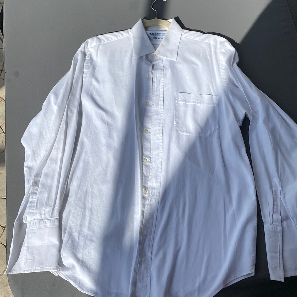 alls white Mazzarelli Bruno button down